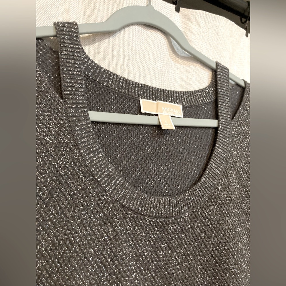 Metallic Gray Michael Kors Sweater